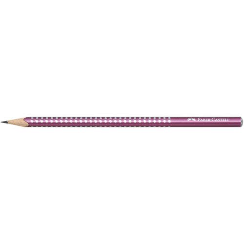 Faber-Castell Sparkle Pearl Μολύβι B - Μπορντώ 118215 4005401182153