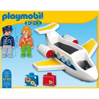 Playmobil 1.2.3 Επιβατικό Αεροπλάνο 6780 4008789067807