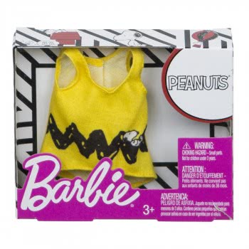 Mattel Barbie Fashions Peanuts Yellow Tank FLP40 / FPW50 887961617771