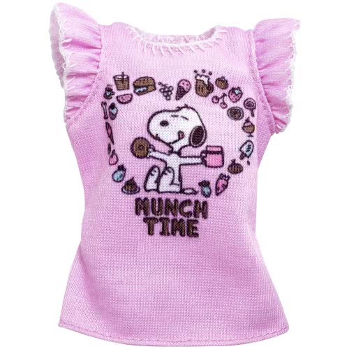 Mattel Barbie Fashions Peanuts Pink Shirt FLP40 / FPW52 887961617788
