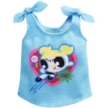 Mattel Barbie Fashions Powerpuff Girls Blue Shirt FLP40 / FXJ77 887961693317