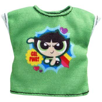 Mattel Barbie Fashions Powerpuff Girls Green Shirt FLP40 / FXJ78 887961693010