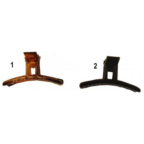 LA FOLLIE Κλάμερ Μαλλιών Σχέδιο Τ 6Cm - 2 Χρώματα 01438 5202702033866