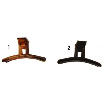 LA FOLLIE Κλάμερ Μαλλιών Σχέδιο Τ 6Cm - 2 Χρώματα 01438 5202702033866