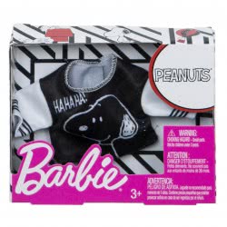 Mattel Barbie Fashions Peanuts Snoopy Black And White Top FLP40 / FPW53 887961617856