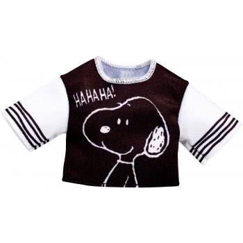 Mattel Barbie Fashions Peanuts Snoopy Black And White Top FLP40 / FPW53 887961617856