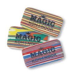 Koh-i-noor Γομολάστιχα Magic Τρίχρωμη - 1 Τμχ 6516030 8593539079422