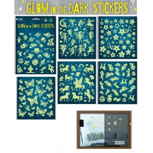 OEM Glow In The Dark Stickers - 6 Designs Δ035 4718167215002