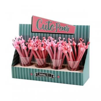 OEM Total Gift Cute Pens Flamingo Στυλό Φλαμίνγκο 1 Τμχ - Ροζ XL0889 8051128667455