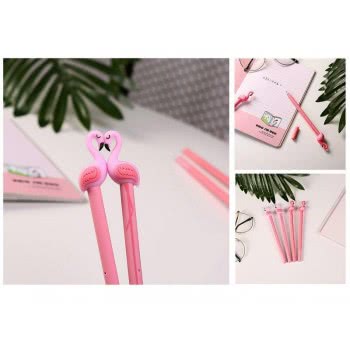 OEM Total Gift Cute Pens Flamingo Στυλό Φλαμίνγκο 1 Τμχ - Ροζ XL0889 8051128667455