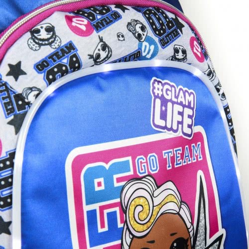 Cerda L.O.L. Surprise Glitter Go Team Glam Life Τσάντα Πλάτης Με Φωτάκια DJ 2100002582 8427934275533