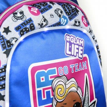Cerda L.O.L. Surprise Glitter Go Team Glam Life Τσάντα Πλάτης Με Φωτάκια DJ 2100002582 8427934275533