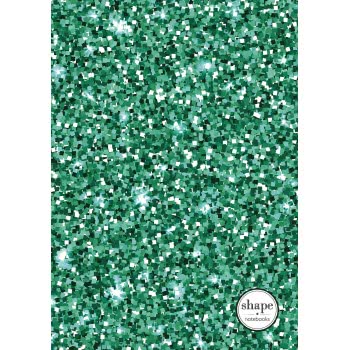 shape notebooks Notebook Spiral 1 Subject B5 Glitter 17X24 Cm - 5 Colours GLITTERB51 5200399803359