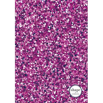 shape notebooks Notebook Spiral 1 Subject B5 Glitter 17X24 Cm - 5 Colours GLITTERB51 5200399803359