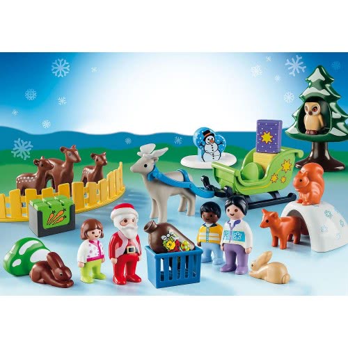 Playmobil 1.2.3 Χριστουγεννιάτικο Ημερολόγιο - Χριστούγεννα Στο Δάσος 9391 4008789093912