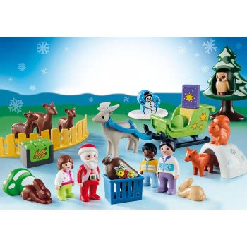 Playmobil 1.2.3 Advent Calendar - Christmas In The Forest 9391 4008789093912