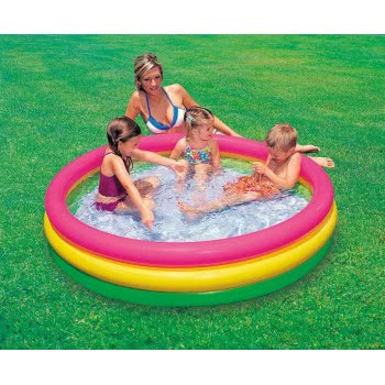 INTEX Παιδική Πισίνα Με 3 Δακτυλίους Sunset Glow Pool 114X25εκ 57412 6941057457413