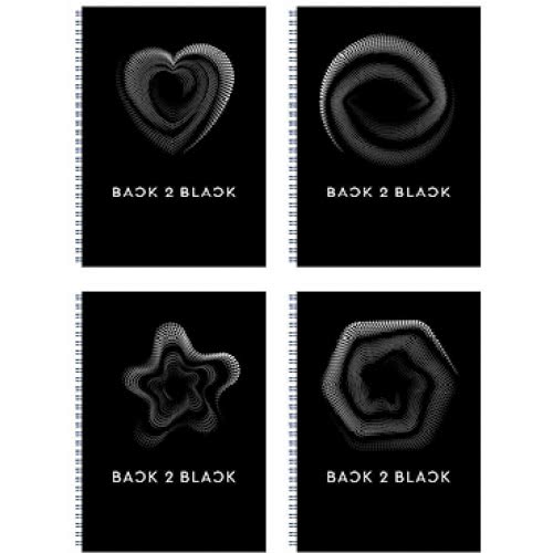 A&G PAPER Back To Black Τετράδιο Σπιράλ B5 17Χ24 Εκ. 5 Θεμάτων - 5 Σχέδια 032088 5203296320882