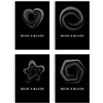 A&G PAPER Back To Black Spiral Notebook B5 17Χ24 Cm 4 Subjects - 5 Designs 32087 5203296320875