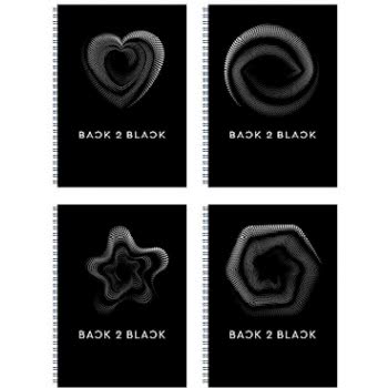 A&G PAPER Back To Black Spiral Notebook B5 17Χ24 Cm 4 Subjects - 5 Designs 32087 5203296320875