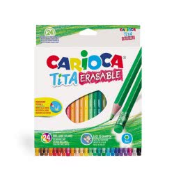 CARIOCA Tita Erasable Ξυλομπογιές 24 Χρωμάτων 42938 8003511429386