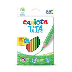 CARIOCA Tita Colored Pencils Ξυλομπογιές 18 Χρωμάτων 42827 8003511428273