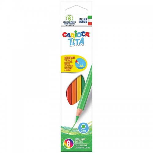 CARIOCA Tita Ξυλομπογιές 6 Χρωμάτων 42792 8003511427924