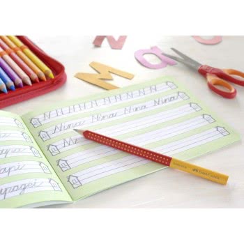 Faber-Castell Grip 2001 HB Μολύβι - Πορτοκαλί - Κόκκινο 12309651 4005405170224