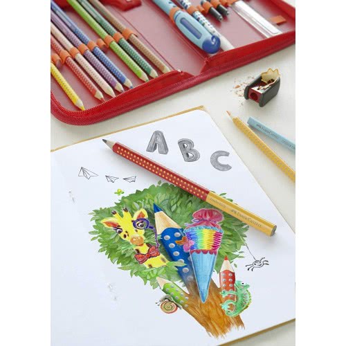 Faber-Castell Grip 2001 HB Μολύβι - Πορτοκαλί - Κόκκινο 12309651 4005405170224