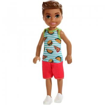 Mattel Barbie Club Chelsea: Brunette Boy Sandwitch Themed Look DWJ33 / FXG78 887961691016