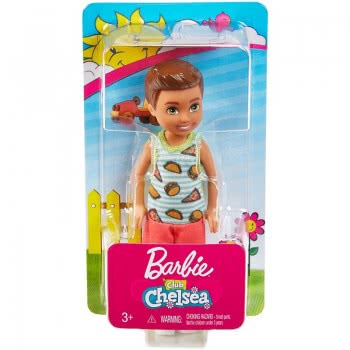Mattel Barbie Club Chelsea: Μελαχρινό Αγοράκι Με Μπλουζάκι Σάντουϊτς DWJ33 / FXG78 887961691016