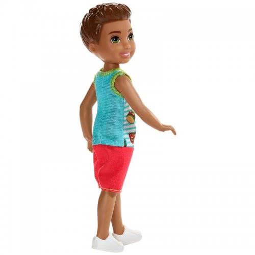 Mattel Barbie Club Chelsea: Μελαχρινό Αγοράκι Με Μπλουζάκι Σάντουϊτς DWJ33 / FXG78 887961691016