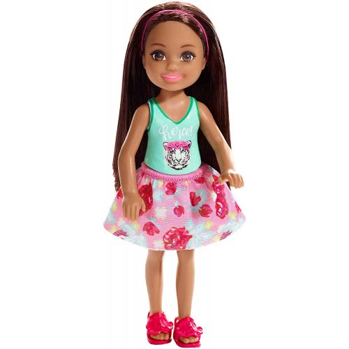 Mattel Barbie Club Chelsea: Μελαχρινό Κοριτσάκι Με Μπλουζάκι Τίγρης DWJ33 / FXG79 887961690972