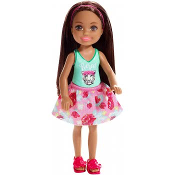 Mattel Barbie Club Chelsea: Brunette Girl With Tiger Blouse DWJ33 / FXG79 887961690972