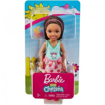 Mattel Barbie Club Chelsea: Μελαχρινό Κοριτσάκι Με Μπλουζάκι Τίγρης DWJ33 / FXG79 887961690972