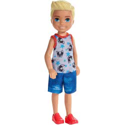 Mattel Barbie Club Chelsea: Blonde Boy In Puppy Themed Look DWJ33 / FXG80 887961690989