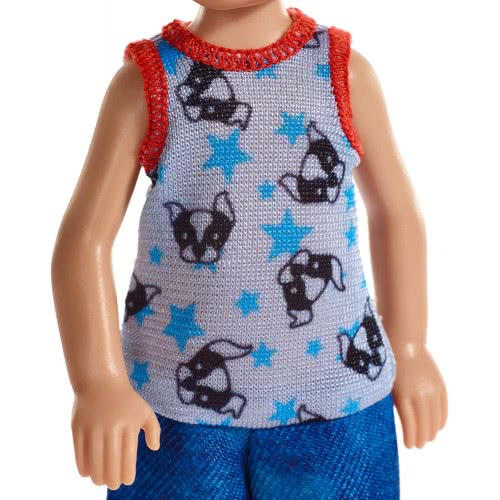 Mattel Barbie Club Chelsea: Ξανθό Αγοράκι Με Μπλουζάκι Κουταβάκι DWJ33 / FXG80 887961690989
