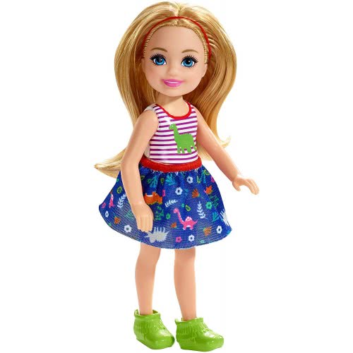 Mattel Barbie Club Chelsea: Blonde Doll In Dinosaurs Theme DWJ33 / FXG82 887961690996