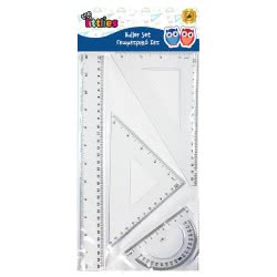 Diakakis imports The Littlies Ruler Set Γεωμετρικό Σετ 4 Τεμαχίων 30 Cm 000646119 5205698420191