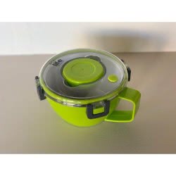 eco life Round Double Wall Φαγητοδοχείο - Θερμός Με Χώρισμα 850Ml - Πράσινο 33-BO-9072 5208009000518