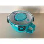 eco life Round Double Wall Φαγητοδοχείο - Θερμός Με Χώρισμα 850Ml - Μπλε 33-BO-9070 5208009000532