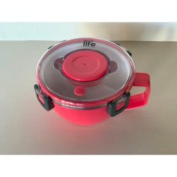 eco life Round Double Wall Lunch Box - Thermos 850Ml - Ροζ 33-BO-9071 5208009000525