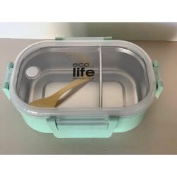 eco life Light Green Lunch Box 900Ml - Green 33-BO-9074 5208009000556