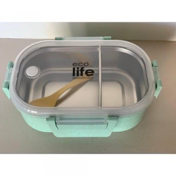 eco life Light Green Lunch Box 900Ml - Green 33-BO-9074 5208009000556