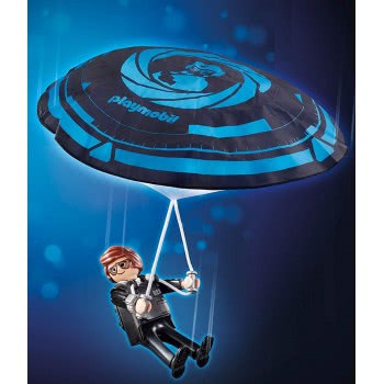 Playmobil The Movie Ο Μυστικός Πράκτορας Ρεξ Ντάσερ Με Το Αλεξίπτωτό Του 70070 4008789700704