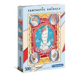 Clementoni Παζλ Fantastic Animals Λάμα 500 Τμχ 1260-35069 8005125350698