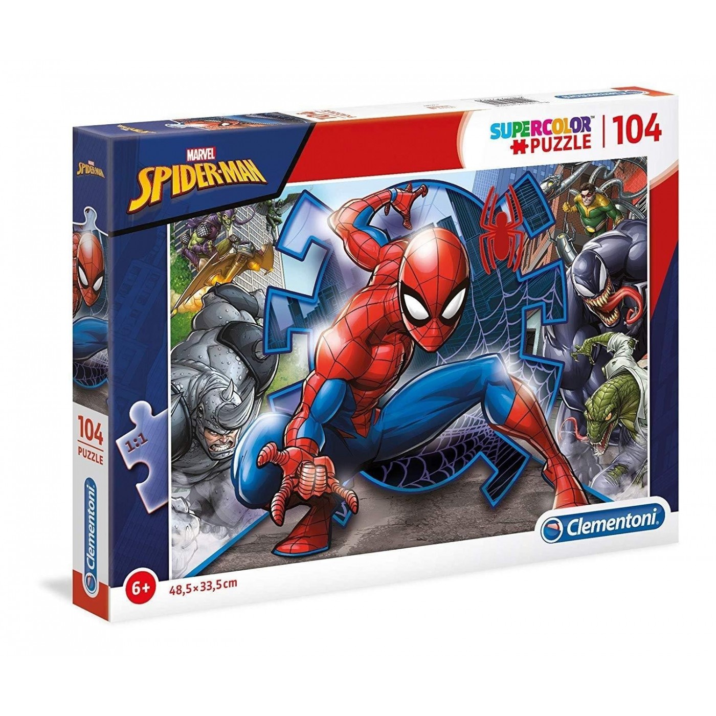 Clementoni Kids Puzzle Super Color Spiderman 104 Pcs 1210-27116 | Toys ...