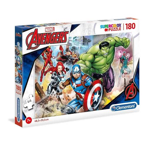 Clementoni Kids Puzzle Super Color The Avengers 180 Pcs 1210-29295 ...