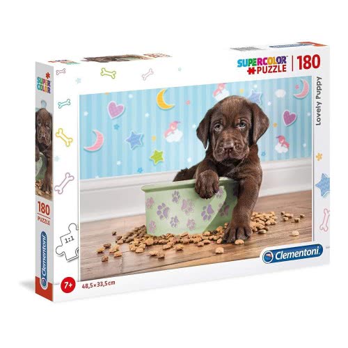 Clementoni Παιδικό Παζλ Color Lovely Puppy 180 Τμχ 1210-29754 8005125297542