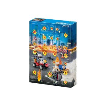 Playmobil Advent Calendar Χριστουγεννιάτικο Ημερολόγιο - Επιχείρηση Πυρόσβεσης Εργοταξίου 9486 4008789094865